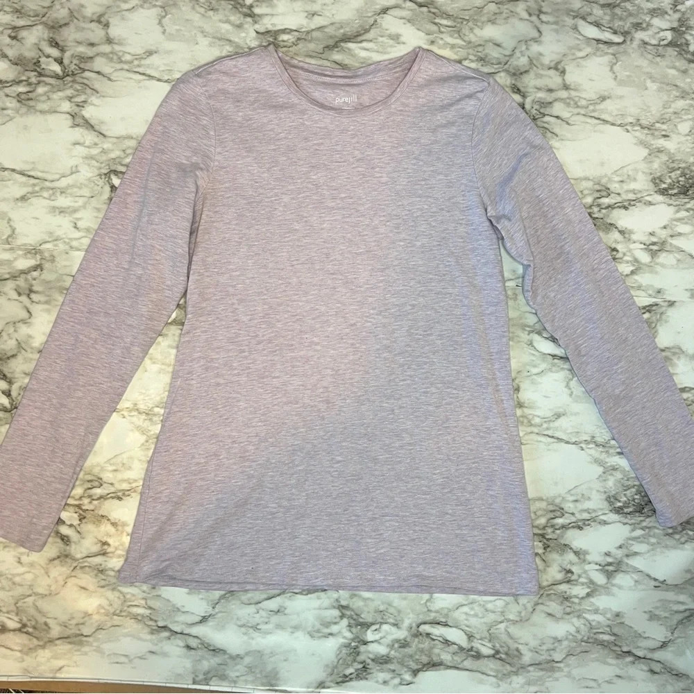 Pure Jill stretch cotton crew neck tee, size XS